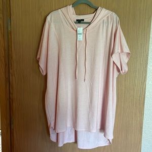 Lane Bryant Hooded Tunic Shirt (NWT)